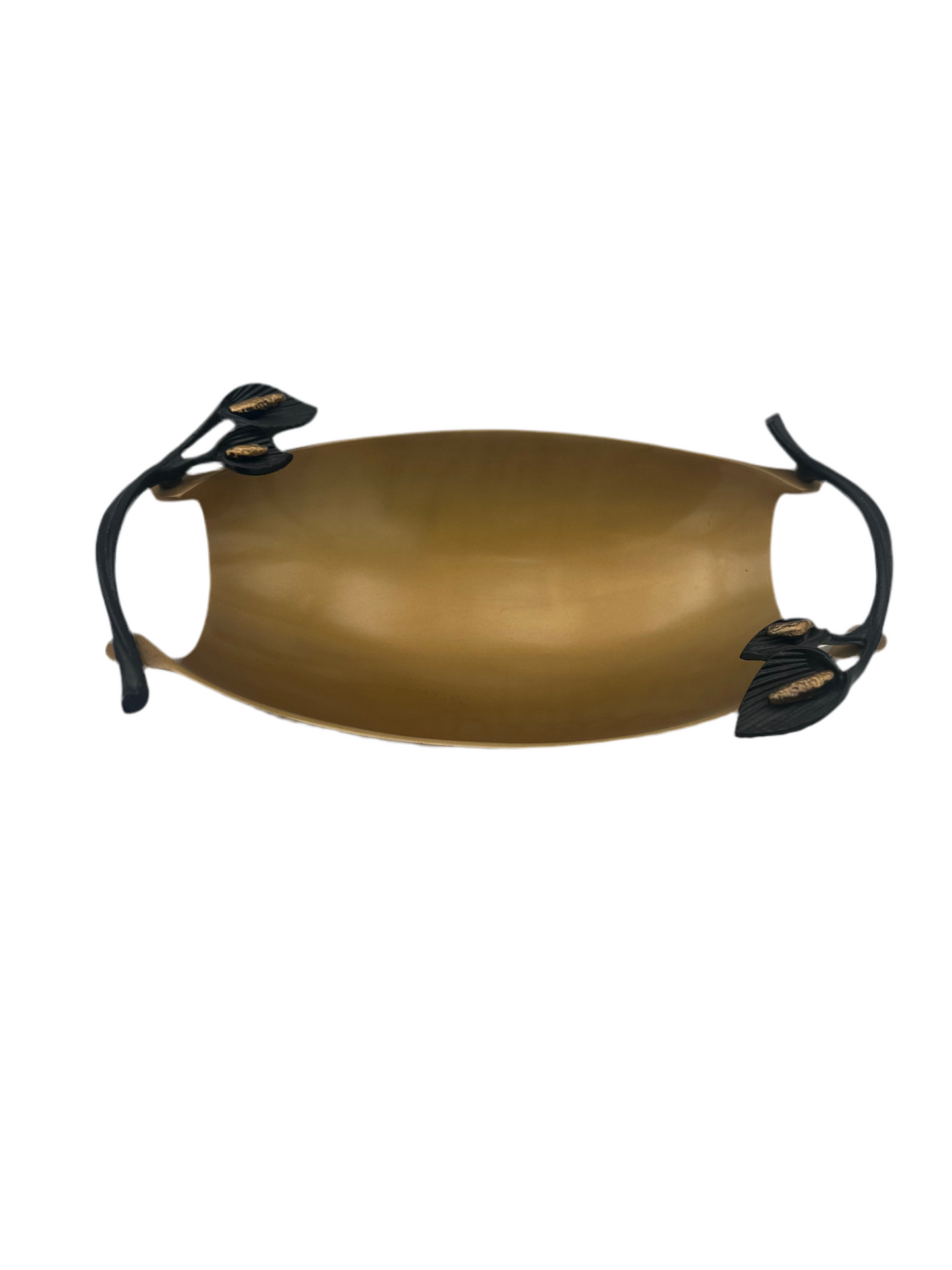 DEKORATİF KULPLU GOLD METAL KASE
