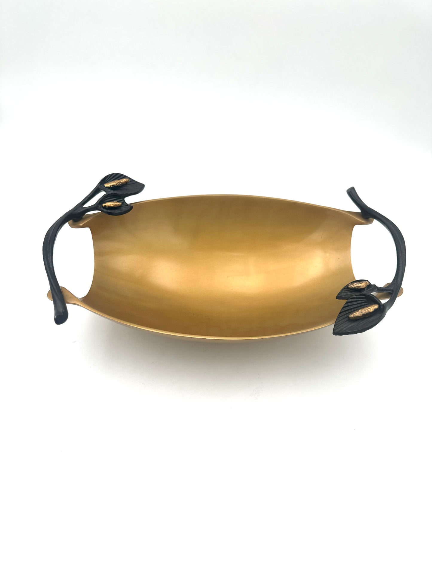 DEKORATİF KULPLU GOLD METAL KASE